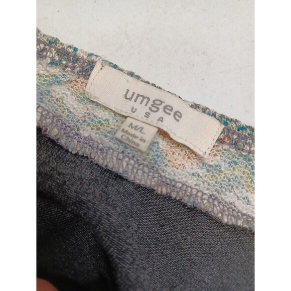 Umgee Women Boho Knit Fringe Open Front Vest Multicolor Size M/L - Picture 8 of 9